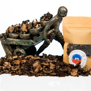 New York Times Featured Haitian Djon-djon Mushrooms | DjonDjon Haiti | Haitian Clean Mushroom for Haitian Djon Djon Black Rice 1/2 Oz