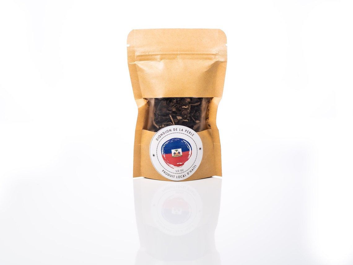 Authentic Haitian Dry Black Djon Djon Mushroom Djondjon as Featured in