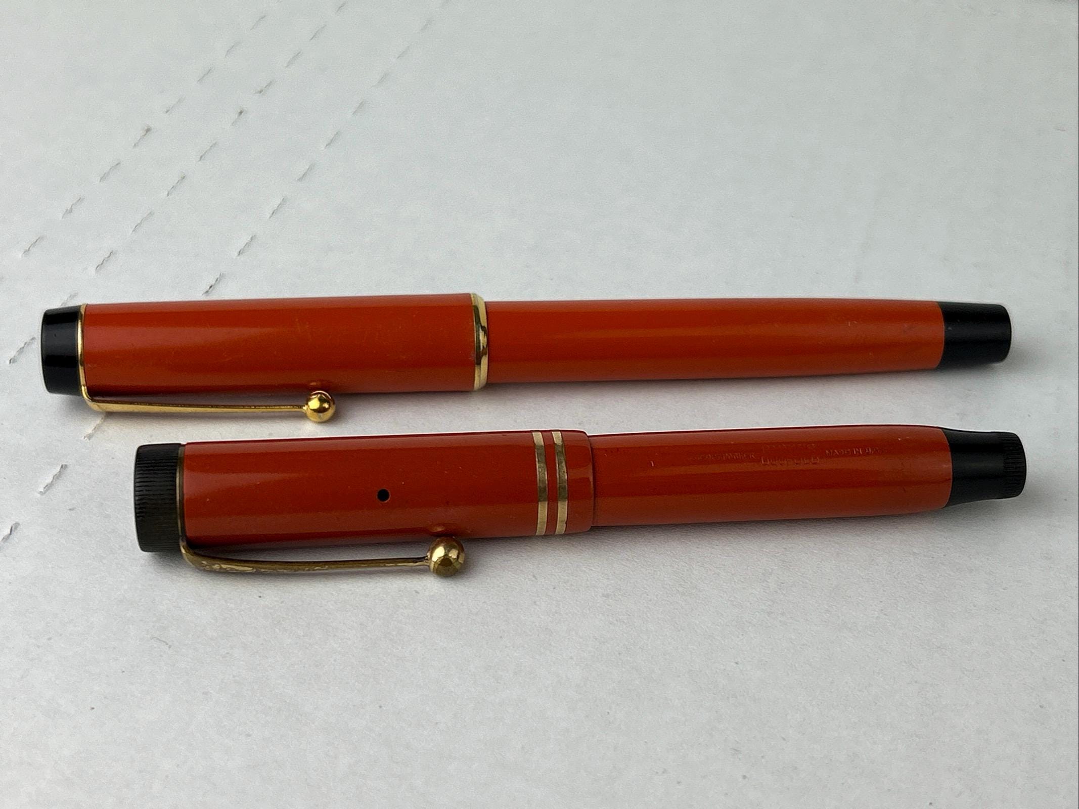 s*r様 ✨‼️PARKER Duofold 万年筆 18Kペン先 木製ケース付