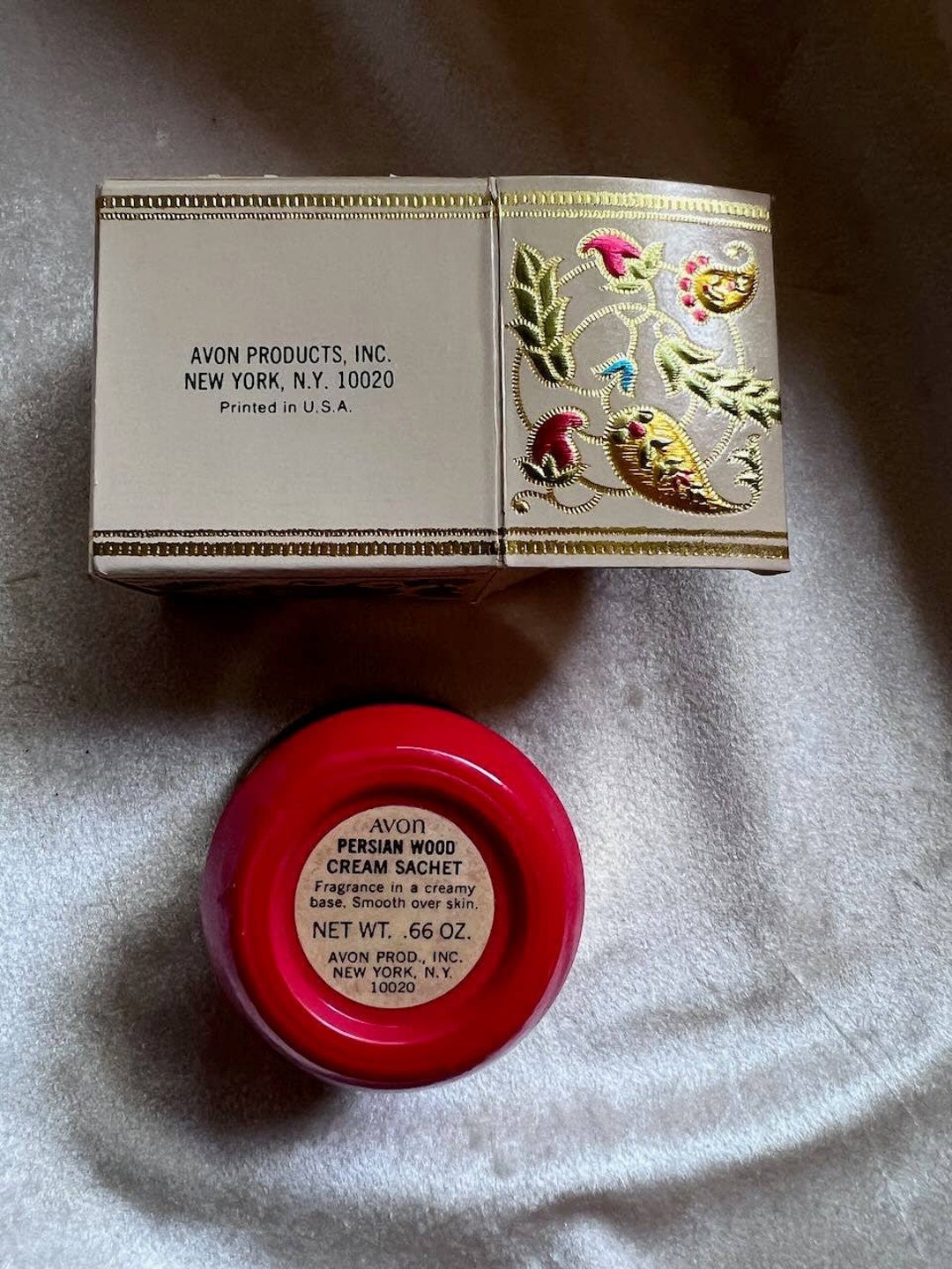 Avon Persian Wood Cream Sachet in Box Collectible - Etsy