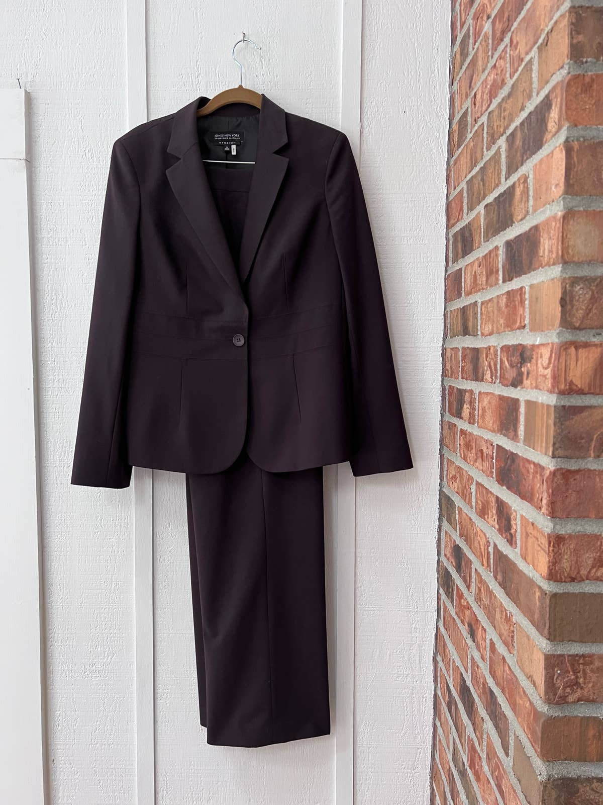 Veste Velours Noir Jones New York Sport Petite - Taille S (PS) - Occasion Très Bon état - Classique