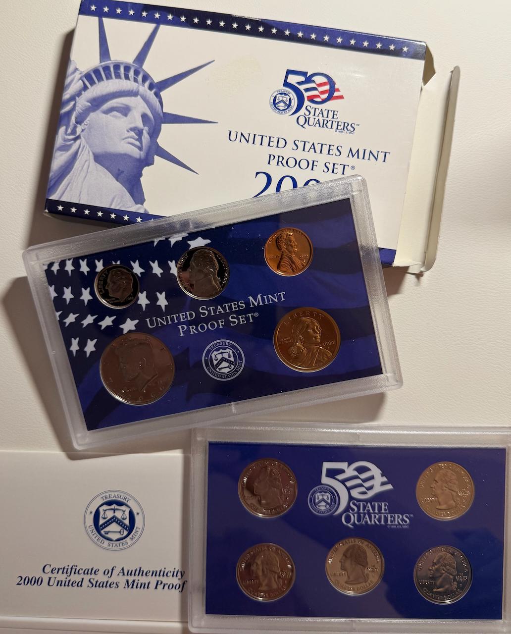 Silver mint proof set - Etsy 日本