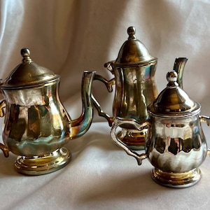 Godinger Silver Coffee, Tea, Sugar set