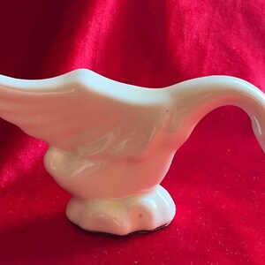 Glazed Ceramic Goose Figurine