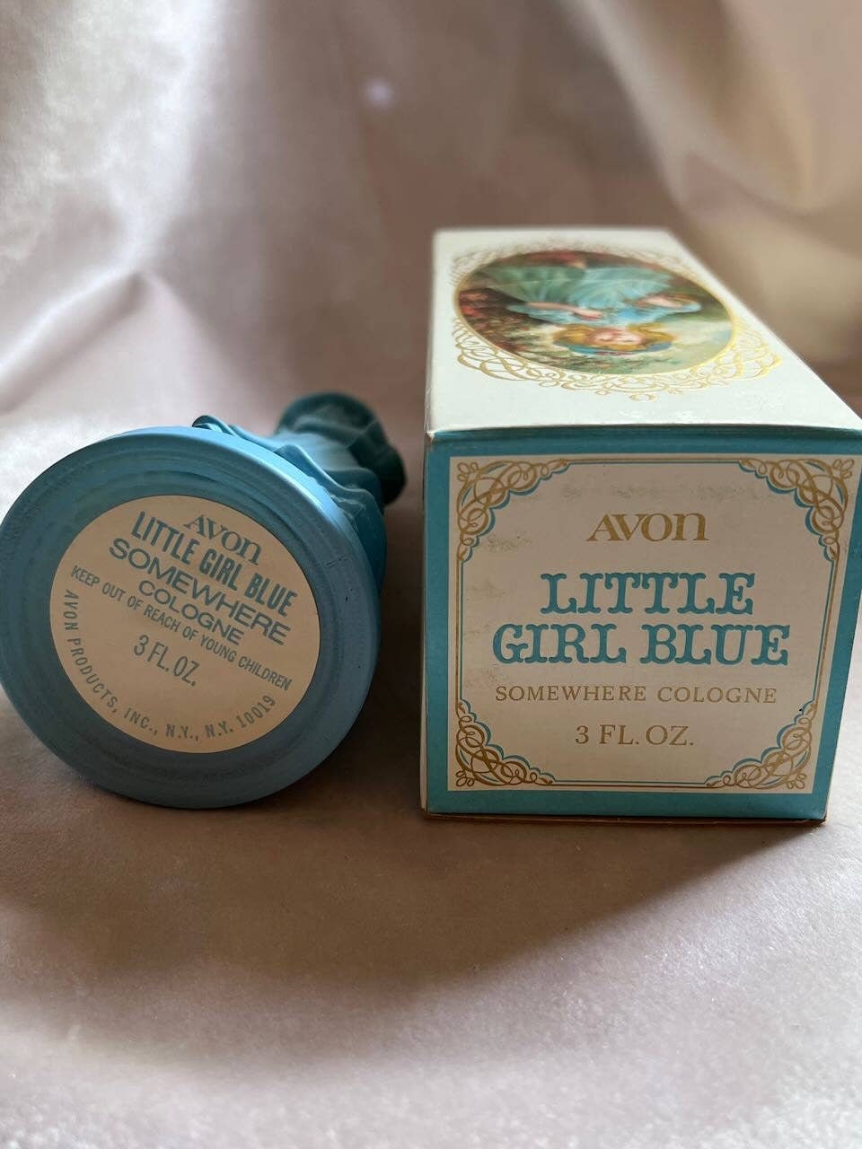 Avon Little Girl Blue Cologne Bottle in Box - Collectible - Etsy