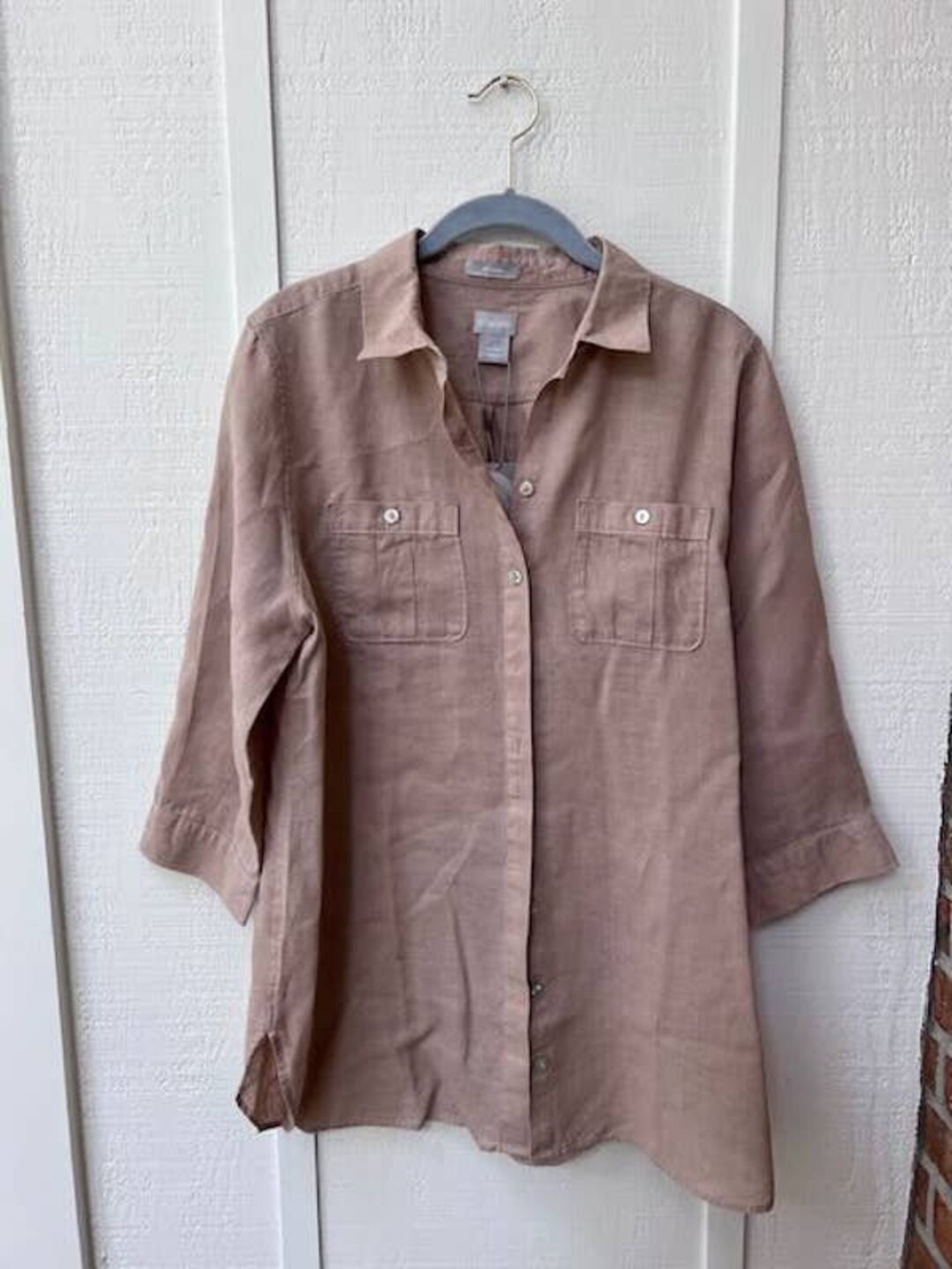 Chico's No Iron Linen Shirt New Etsy