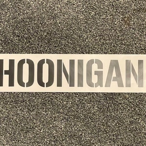 Hoonigan Large Die Cut CBar Premium 28Ã¢â‚¬? Vinyl Sticker