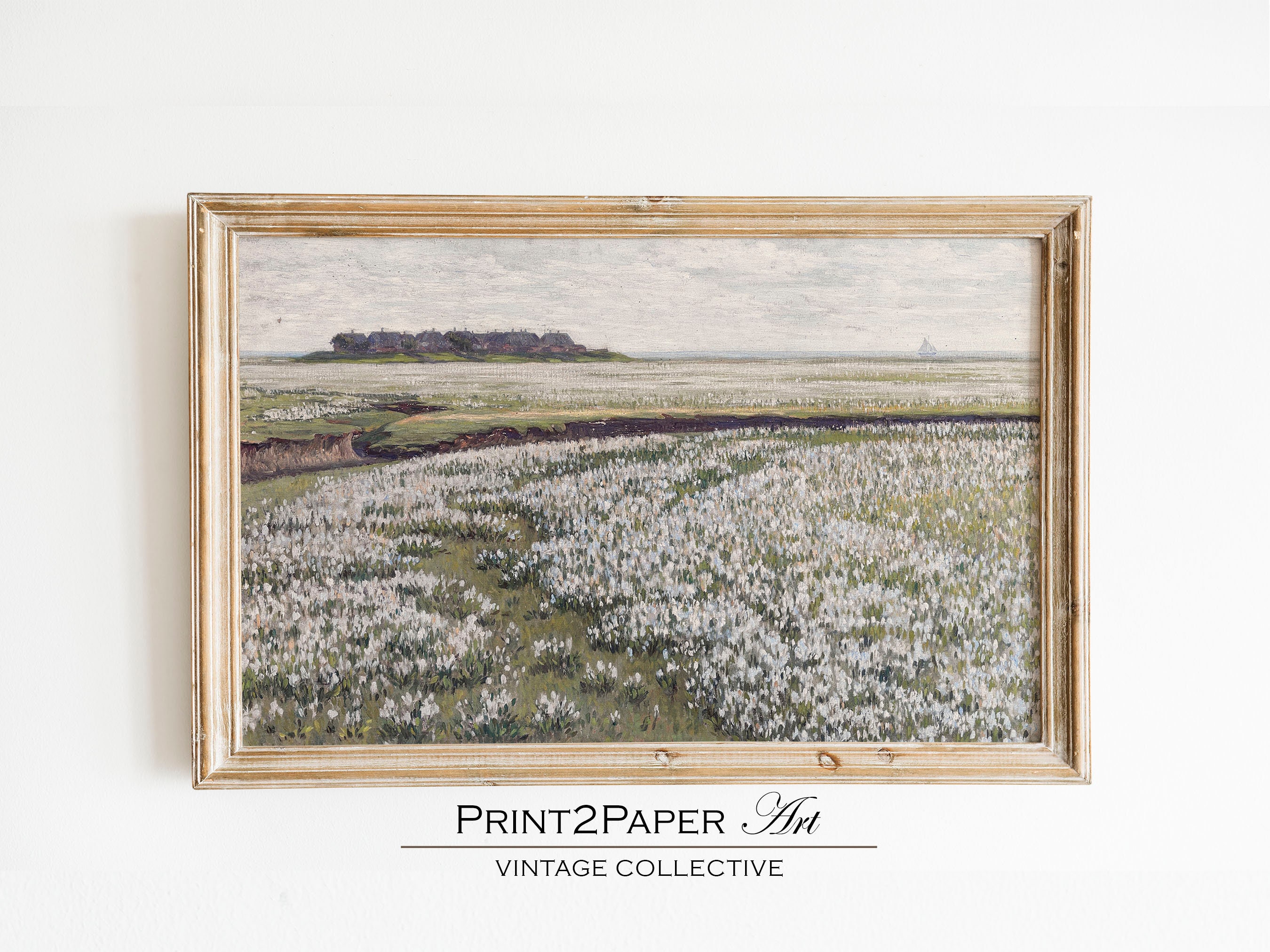 French Country Gallery Wall Art Set: Vintage Landscape Prints (digital ...