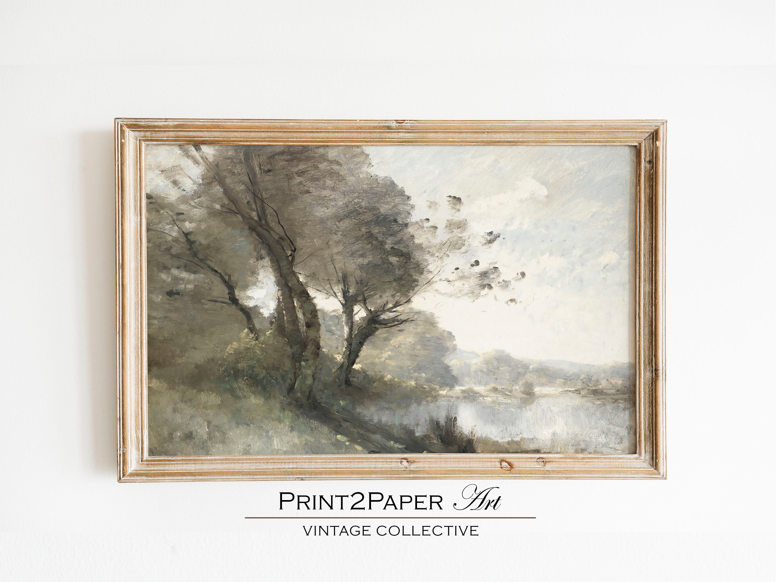 French Country Gallery Wall Art Set: Vintage Landscape Prints (digital ...