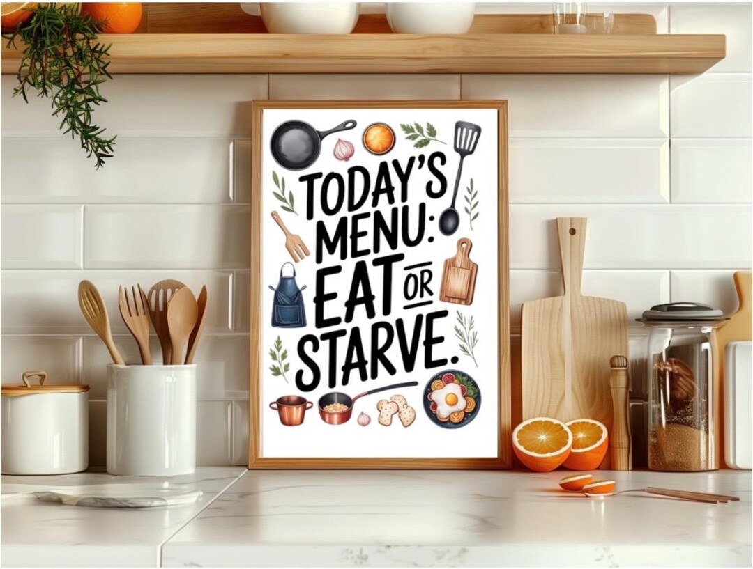 Funny Kitchen Print – Decor (A4 A3 Poster) - Etsy UK