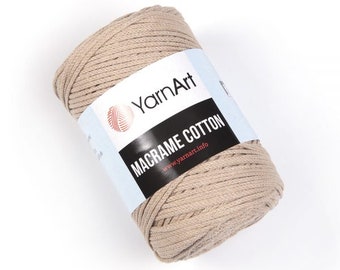 Yarnart Macrame Cotton, Crochet Macrame,80% Cotton Yarn,Bag,Runner,Suupla,Wall Ornament,Decorative Rugs and many more accessories.