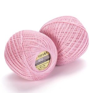YARNART IRIS,Mercerized Lace Yarn,Summer Yarn,Fingering Yarn,Crocheting,Accessory Thread,0.88 Oz, 185.91 Yds