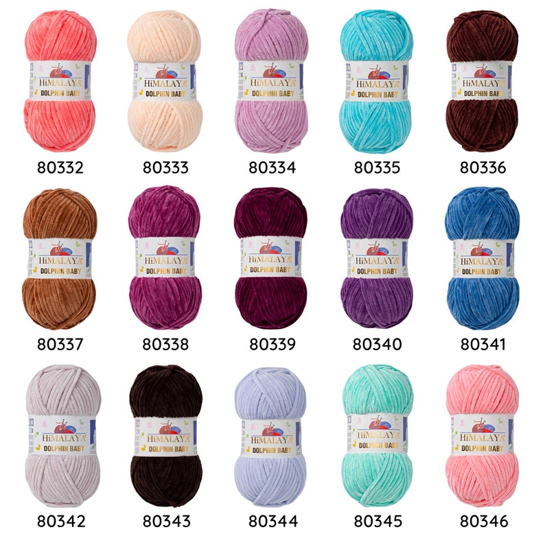 Velvet Yarns, Himalaya Dolphin baby, Amigurumi garens, speelgoedgaren, gehaakte deken, dekengaren, amigurumi garen afbeelding 4