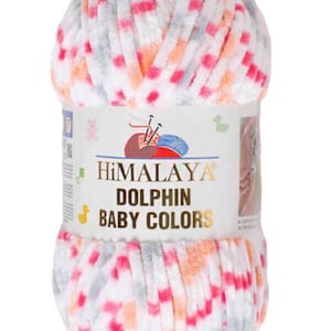 Himalaya  Dolphin Baby Colors,Velvet Yarn Amigurumi yarns, toys yarn, crochet blanket, blanket yarn, amigurumi yarn,Baby Yarn