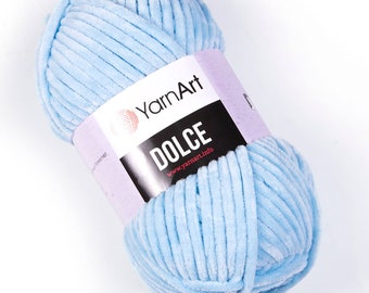 YARNART DOLCE, fil à tricoter velours, fil pour gilet, fil pour bébés, fil amigurumi, fil pour couverture, fil peluche, micropolyester