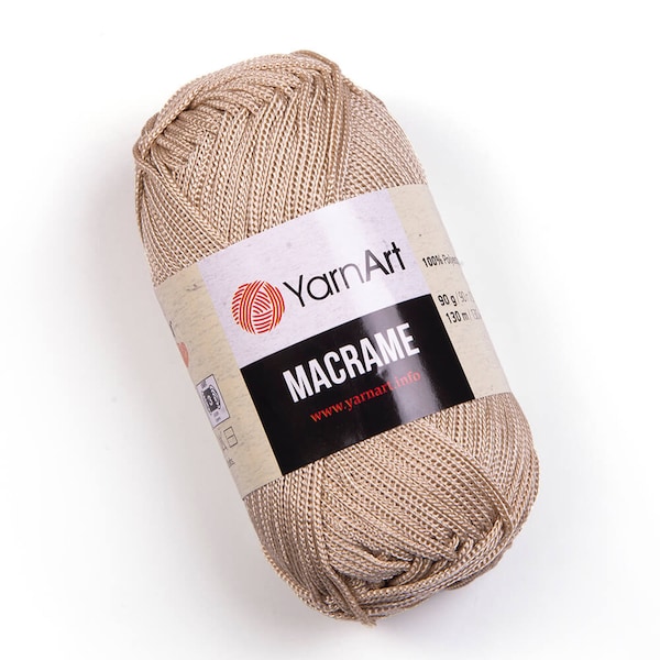 YARNART MACRAME ,100% Polyester Macrame Rope, Crochet Macrame, Macrame Cord, Macrame Bag, Craft Cord, Macrame Rug