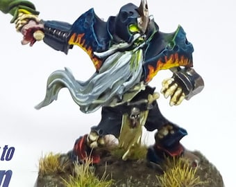 POMALOWANY Skrull Halfheight Blood Bowl Team. Nieumarły Team, Krasnolud Team. Gwiazda Blood Bowl. Malowanie Fantasy Football Miniatura