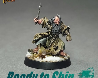 PAINTED Thráin the Broken miniature, collector Mesbg, Middle Earth Strategy Battle Game. Hand painted miniature