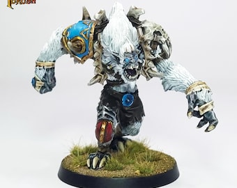 POMALOWANY zespół Yhetee Norse Blood Bowl. Miniatury Fantasy Football na zamówienie premium.