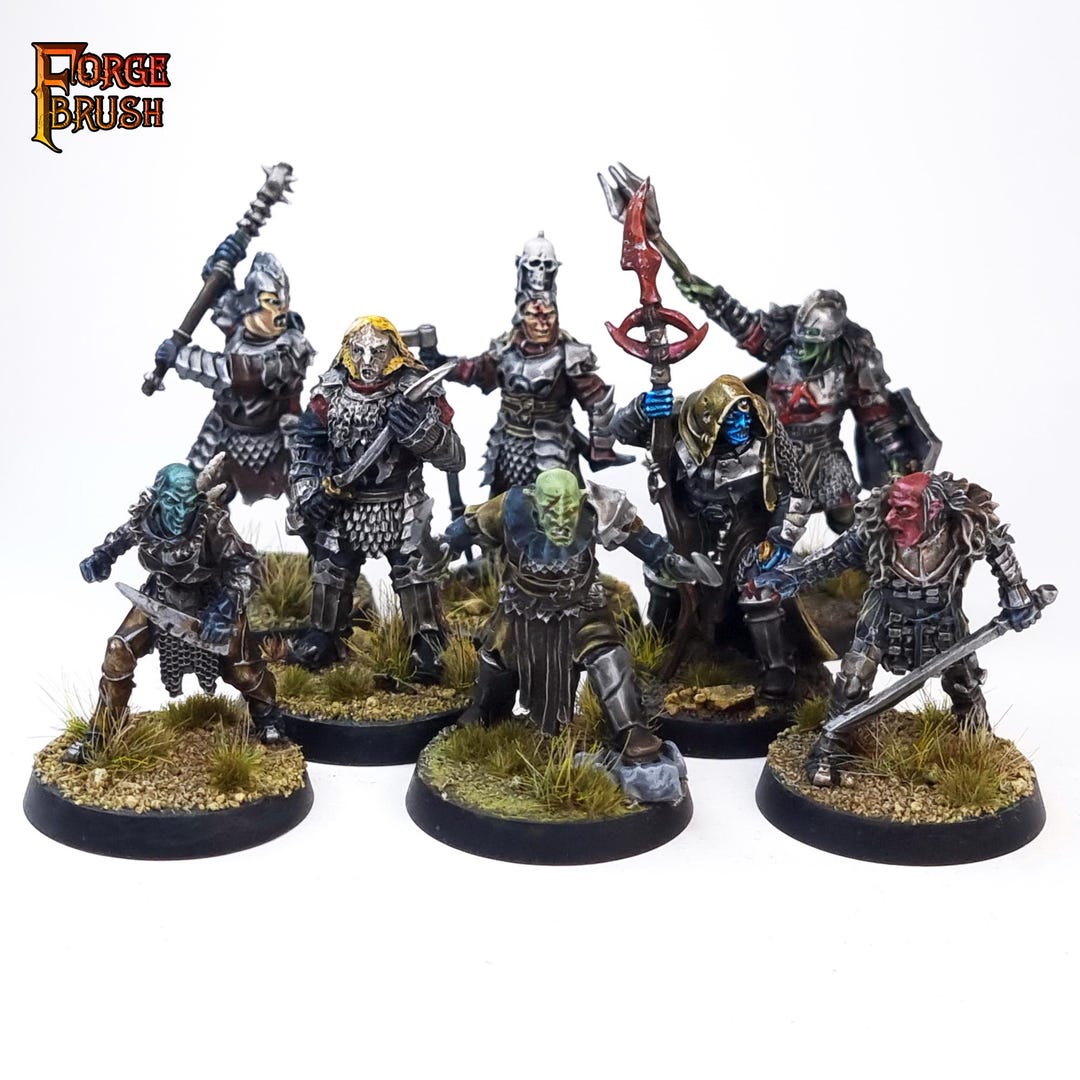 Painted Mordor Commanders Bundle Pack. Snaga, Grishnakh, Goroth