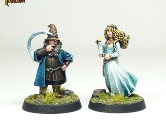 Figurines Peintes Le Seigneur Des Anneaux - Thème Cinéma, En Plastique - Occasion En état Parfait