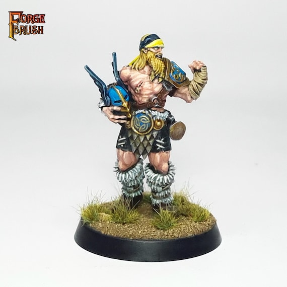394★サッカー★RIVA★prostars★フィギュア PAINTED Ivar Eriksson Norse Blood Bowl Team. Premium Painting