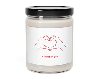 I (heart) you Scented Soy Candle, 9oz Apple Harvest