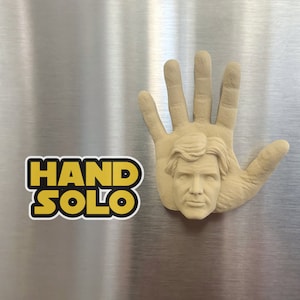 Hand Solo Fridge Magnet - Funny Star Wars Pun Han Solo Refrigerator Magnet! - FAST SHIPPING!