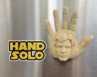 Hand Solo Fridge Magnet - Funny Star Wars Pun Han Solo Refrigerator Magnet! - FAST SHIPPING!