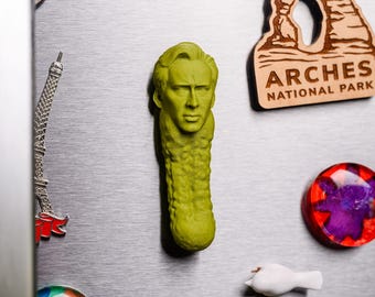 Picolas Cage Fridge Magnet - Funny Nicolas Cage Refrigerator Magnet! - FAST SHIPPING!