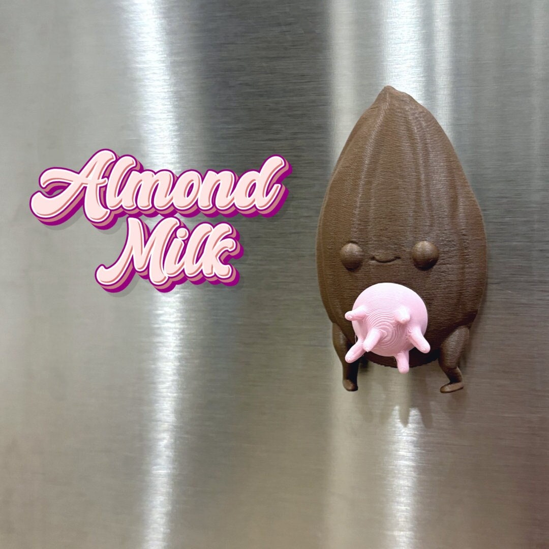 Almond Milk Meme Fridge Funny Almond With Udders Refrigerator