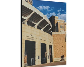 Lou Holtz Gate Notre Dame Stadium Canvas Print | Fighting Irish Football Photography