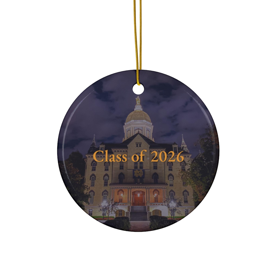 Notre Dame Christmas Ornament 2026
