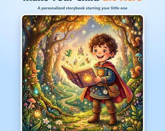 Personalized Kids Storybook From Photo | Custom Bedtime Adventure (PDF)