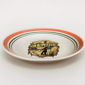 Himark San Remo Buona Italia Pasta Serving Bowl | Rare 11.75” | Large and Shallow | Made in Italy | Authentic Ceramiche | Vintage