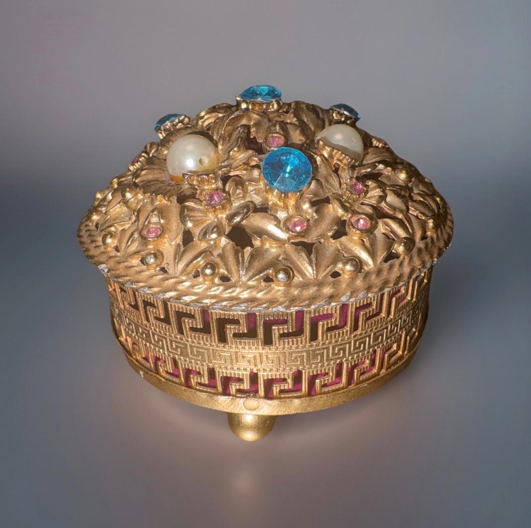 Vintage Florenza Trinket Box - Etsy