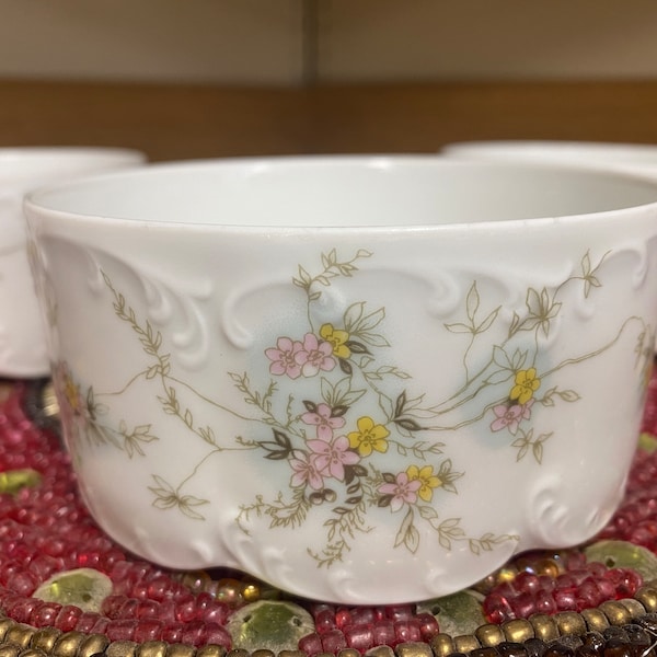 Rosenthal Group Classic Rose Collection Fruit / Dessert Bowl Catherine Pattern | Set of 3 | Made in Germany | Vintage 1930s