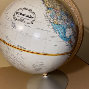 Globemaster | USSR Era | Reference Globe | 12 in | Topographical | Vintage