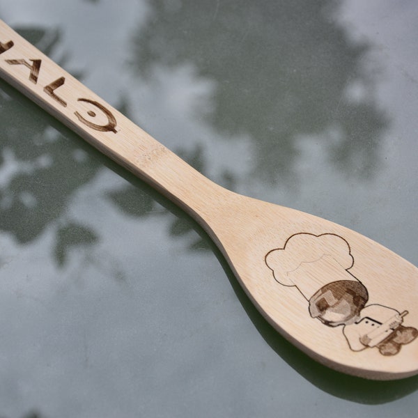 Halo Masterchief Wooden Spoon - Masterchef - Video Game Fan Gift Housewarming Microsoft Xbox