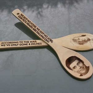 Dumb and Dumber Wooden Spoon // Personalise it with your favourite quotes //  Lloyd Christmas Harry Dunne Farrelly Brothers Comedy Gift 90&#39;s