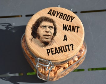 Anybody Want A Peanut - The Princess Bride inspired Peanut Jar // Fezzik Inigo Montoya 80s Inspired Gift for movie fans Andre The Giant