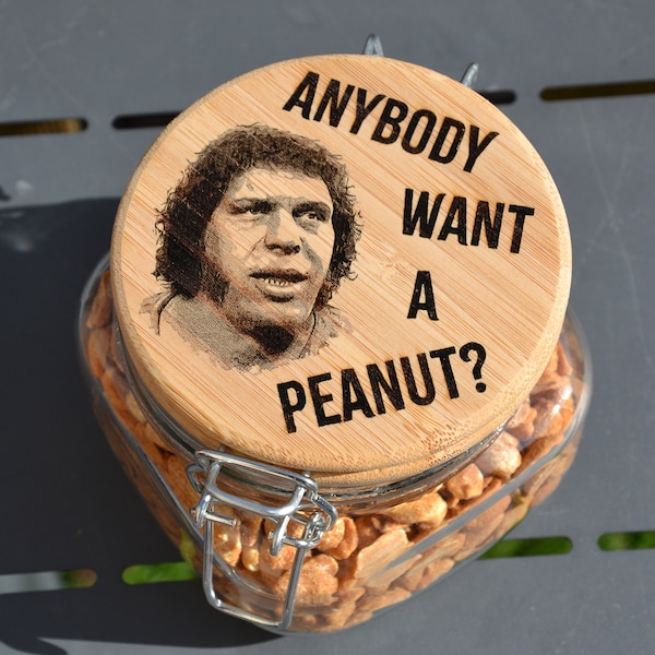 Anybody Want A Peanut - The Princess Bride inspired Peanut Jar // Fezzik Inigo Montoya 80s Inspired Gift for movie fans Andre The Giant