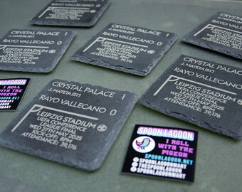 Crystal Palace 1 - 0 Rayo Vallecano - 2026 UEFA Conference League Final Slate Coaster