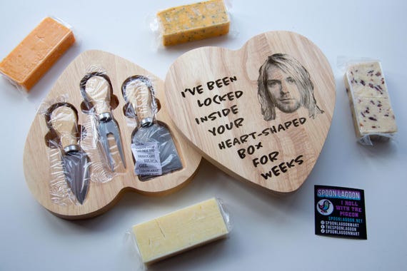 Heart Shaped Box - Kurt Cobain/ Nirvana Inspired Fancy Wooden
