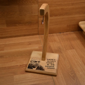 George Bluth "There's always money in the banana stand..." Banana Tree Stand - Arrested Development Inspired Fan Gift Kitchen Fruit Holder