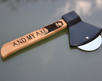 Gimli And My Axe - Lord of the Rings inspired Pizza Cutter Axe -  Cinema Kitchenware - Tolkien Middle Earth Don't Tell the Elf Customisable