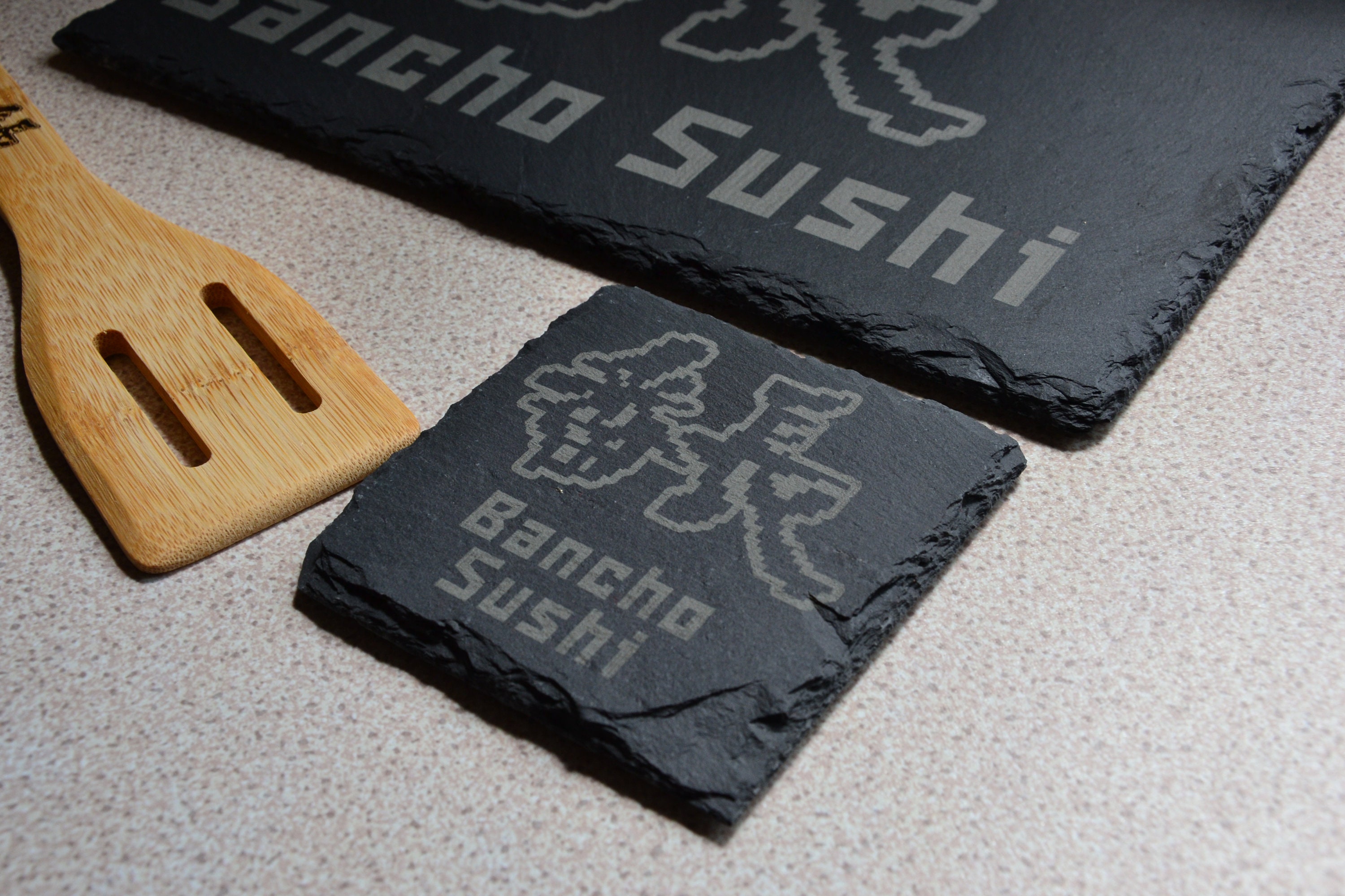 4x Japanse Sushi Serveerbladen - 27x16x4 Bamboe Borden