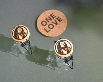 Bob Marley One Love - Recipiente de vidrio para hierbas/marihuana - Regalo para un fan del reggae