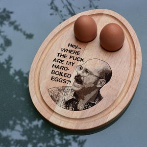 Tobias Fünke - &quot;Where The F are my hard-boiled eggs&quot; Breakfast Board - Arrested Development inspired// Bamboo Serving Tray Bluth Family Gift