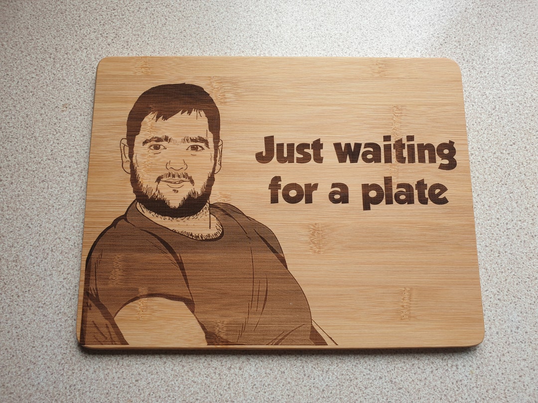 Just Waiting for a Plate Waiting for a Mate Meme Wooden Placemat // Australia Meme Funny Arrest